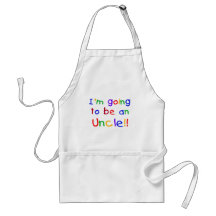 Going to be an Uncle Primary Colours Text Apron
