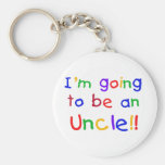 Going to be an Uncle Primary Colours Text Keychain
