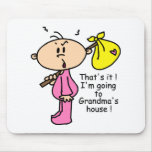 Going To Grandma's House Baby (Pink) Mousepads