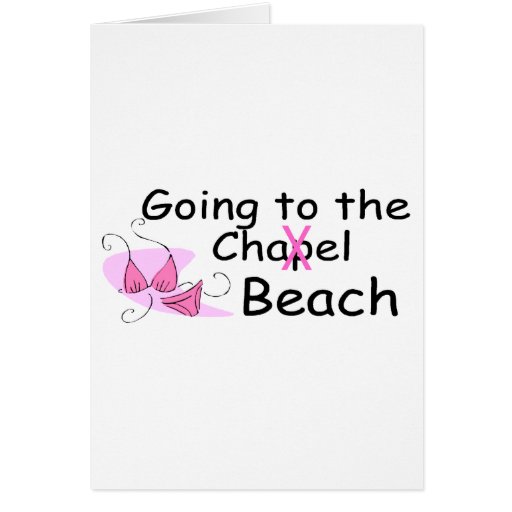 Going To The Chapel Beach (Swimsuit) Greeting Cards