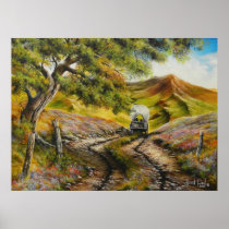 Going to town Full Oil Painting Print