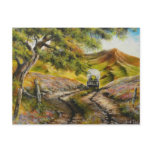 Going to town Painitng by David Paul Postcard