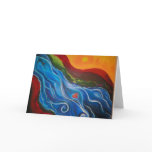 going with the flow greeting card