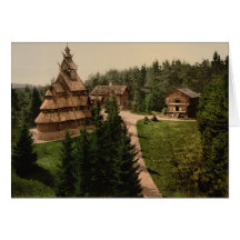 Gol Stave Church, Oslo, Norway Greeting Card