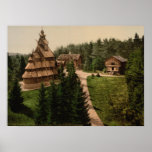 Gol Stave Church, Oslo, Norway Print