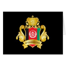 Gold Afghanistan Card
