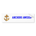 Gold Anchor bumper stickers