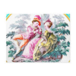 Gold Anchor Chelsea 'Whatteau Couple' circa 1765 Post Cards