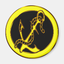GOLD ANCHOR MAGNETS