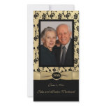Gold and Black 50 Year Anniversary Photo Card