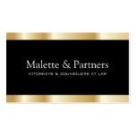 Gold and Black Business Cards