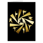 GOLD AND BLACK MARTIAL ARTS CARDS