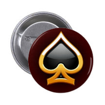 GOLD AND BLACK SPADE PINS