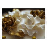 Gold and Cream Wedding Rose Invitation Card