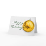 Gold and Green Christmas Greeting Card