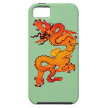 Gold and Orange Dragon for Chinese New Year iPhone 5 Cases