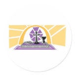 Gold and Purple Page Accent Communion Sticker