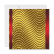 Gold and Red Art Deco Invitation