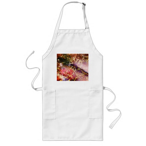 Gold and Red Smock Apron