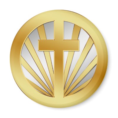 GOLD AND SILVER CROSS MAGNETS by dgpaulart