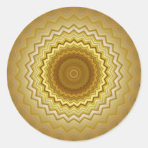Gold and Silver Kaleidoscope2  Sticker