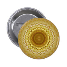 Gold and Silver  Kaleidoscope Button