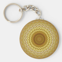 Gold and Silver  Kaleidoscope Keychain