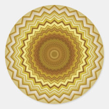 Gold and Silver Kaleidoscope  Sticker