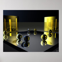 Gold and Silver Poster