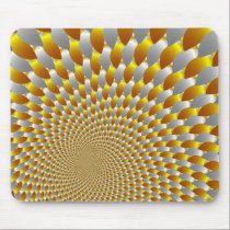 Gold and Silver Spiral mousepads
