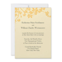 Gold And Yellow Wedding Invitations