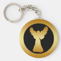 GOLD ANGEL KEYCHAIN