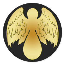 GOLD ANGEL STICKERS