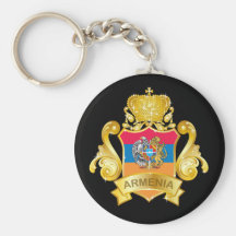 Gold Armenia Keychains