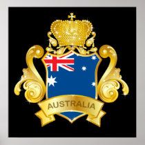 Gold Australia Print