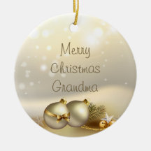 Gold Balls, Bells and Stars Christmas Ornaments