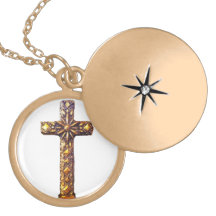 Gold Baroque Cross Custom Jewelry