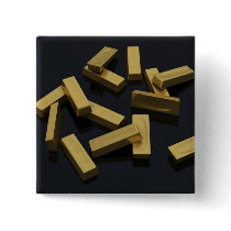 Gold bars in bulk on a black background pin