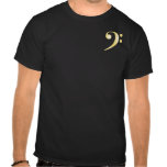 "Gold" Bass Clef t-shirts