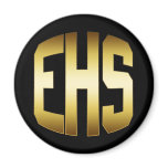 GOLD & BLACK HIGH SCHOOL LETTERS - EHS MAGNETS