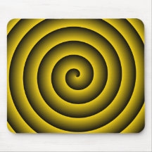 Gold & Black Hypnotic Mousepad