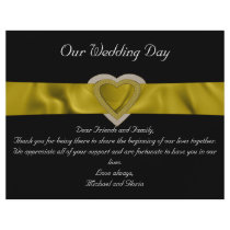 Gold Bling Hearts Flyer Design