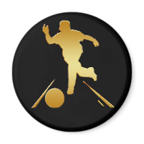 GOLD BOWLER FRIDGE MAGNETS