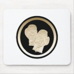 GOLD BOXING GLOVES MOUSE PAD
