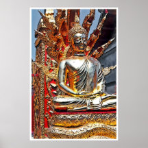 Gold Buddha Statue, large poster