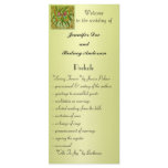 Gold Butterfly Wedding Program Rack Card rack cards