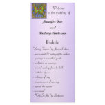 Gold Butterfly Wedding Program Rack Card