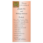 Gold Butterfly Wedding Program Rack Card