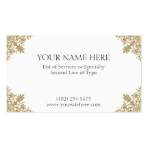 Gold Card Business Card