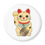 Gold Cat Magnet